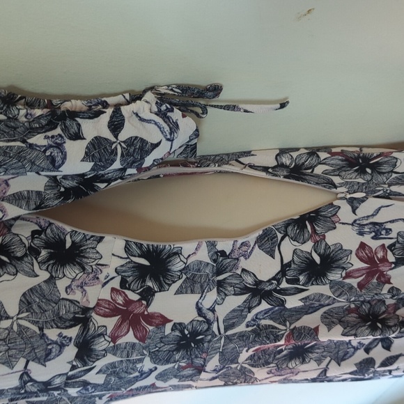 Maje Rimba Floral & Monkey Printed Hankerchief Midi Dress - Picture 10 of 16